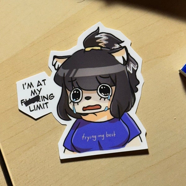 UCSD Raccoon Girl "Finals" Sticker