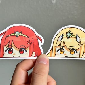 Pyra & Mythra Anime Peeker Stickers