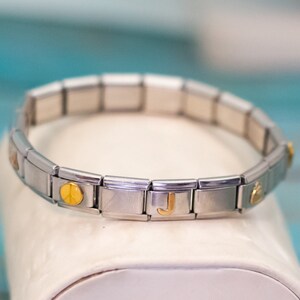 16 cm, Vintage Box Kette Anfangsbuchstaben silberfarben Bettelarmband - P27