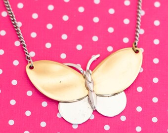 Vintage Gold \u0026 Silver Winged Butterfly 