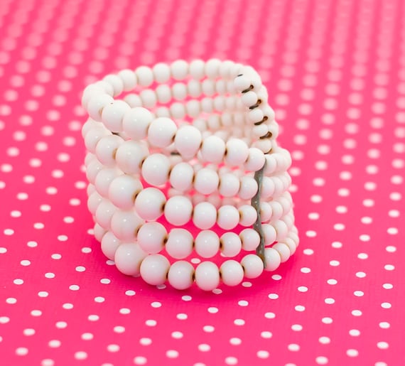 Vintage Multi Pearls Flexible Bracelet - P16 - image 2