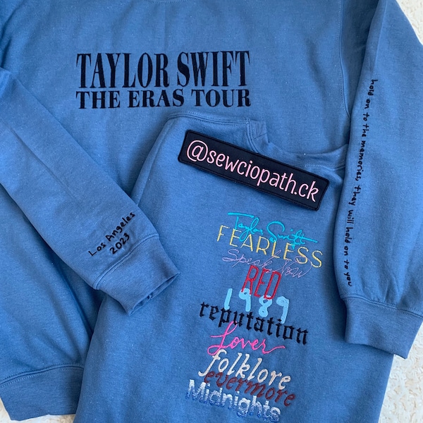 Eras Sweatshirt | Taylor Albums| Embroidered Sweatshirt | Swiftie Merch | Swiftie | Taylor Sweatshirt Sweater