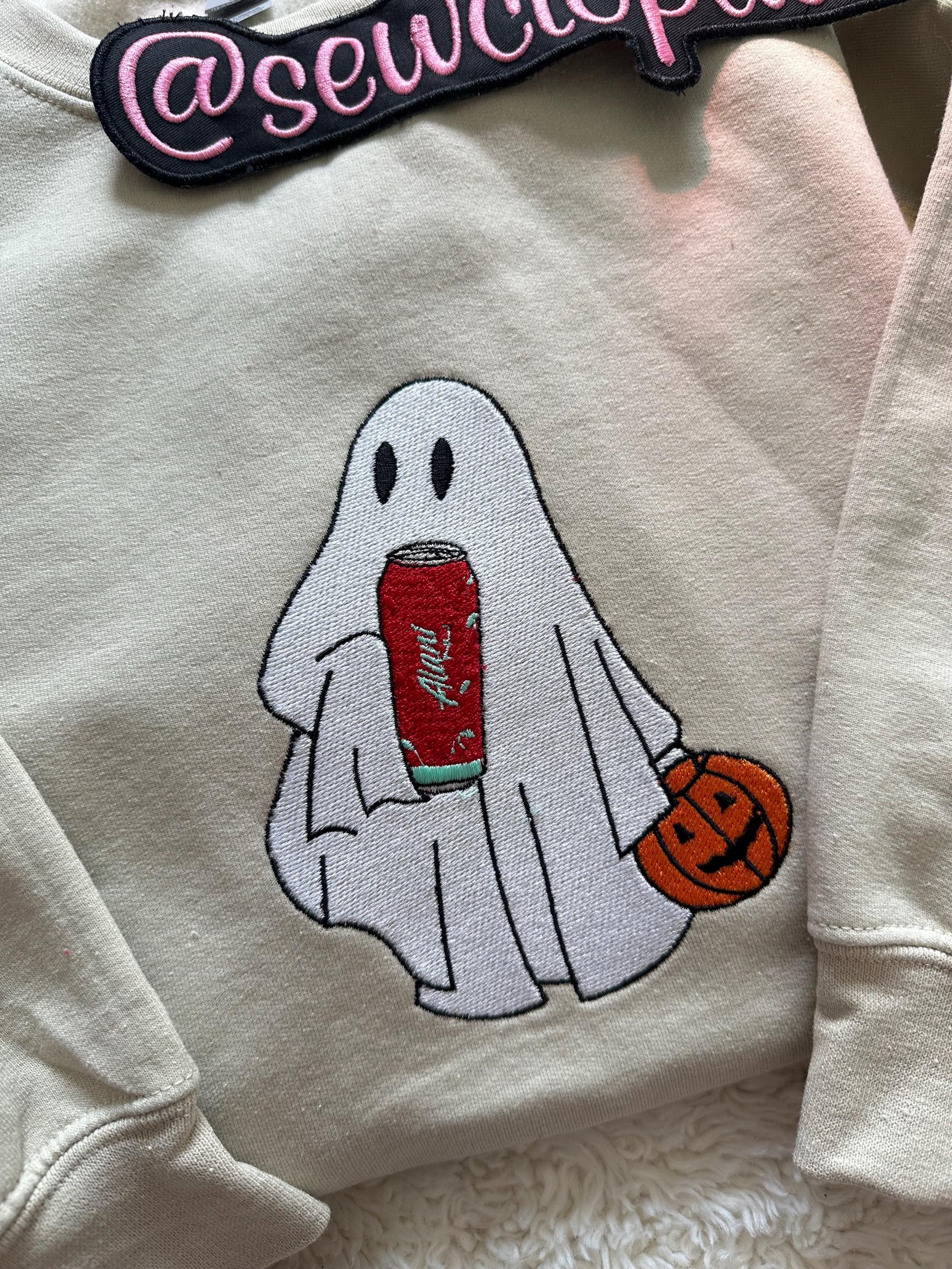 Cute Halloween Alani Ghost Sweatshirt | Embroidered