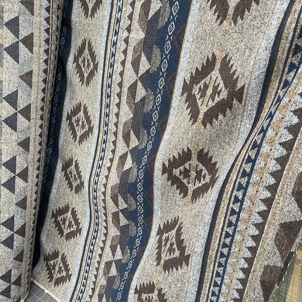 Southwest fabric #54 by meter  southwestern,  blanket, throw, western, Upholstery Aztec, coat, poncho, Native American,