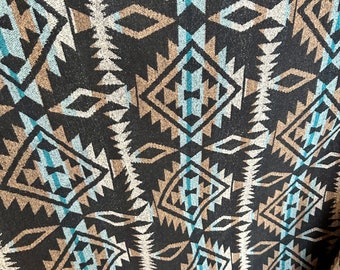 Southwest fabric #81 by meter  southwestern,  blanket, throw, western, Upholstery Aztec, coat, poncho, Native American,