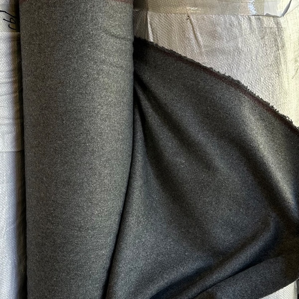 Wool Melton Charcoal