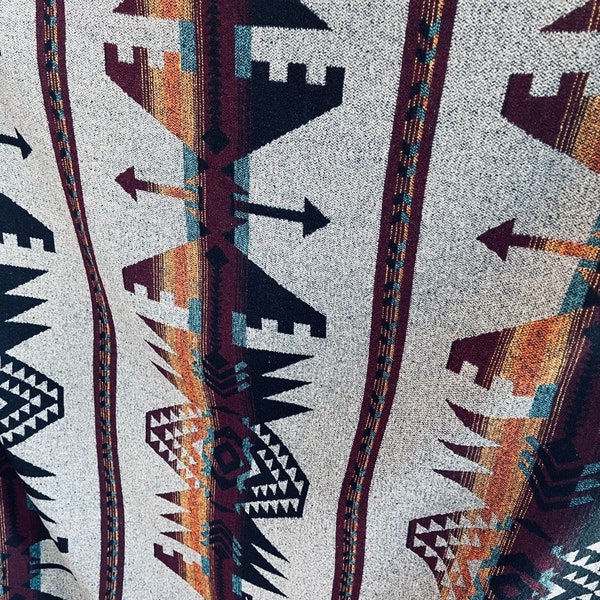 Southwest fabric #11 by meter  southwestern,  blanket, throw, western, Upholstery Aztec, coat, poncho, Native American,