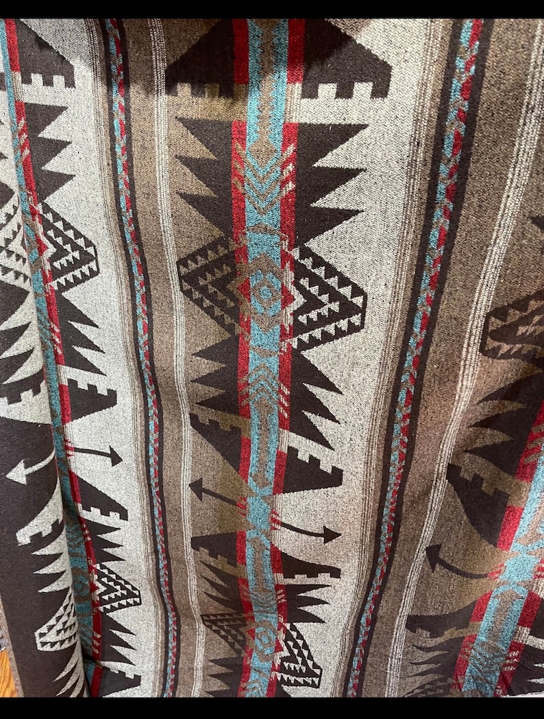 Southwest Fabric 4 by Meter Southwestern Blanket Throw Etsy