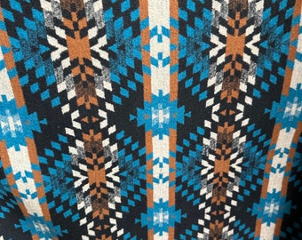 Southwest fabric #74 by meter  southwestern,  blanket, throw, western, Upholstery Aztec, coat, poncho, Native American,