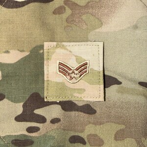 Air Force SrA MAFIA – OCP Rank, Morale Patch, Funny Military Patch, Hook and Loop Tactical Gift