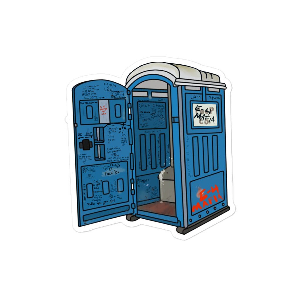 The Jack Shack porta Potty Graffiti Hard Hat Sticker Etsy