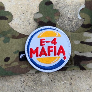 BK MAFIA, Morale Patch, Funny Military Patch, Hook and Loop Tactical Gift