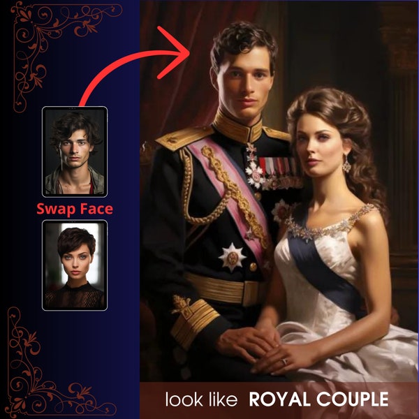 Swap Face look like ROYAL COUPLE