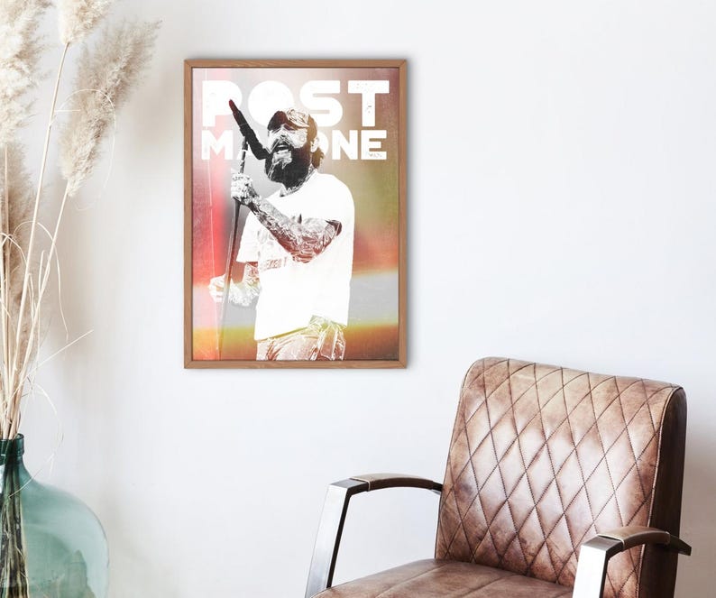 Post Malone Concert Tour Tribute Poster Print Highquality Print, Premium Matte Paper F1