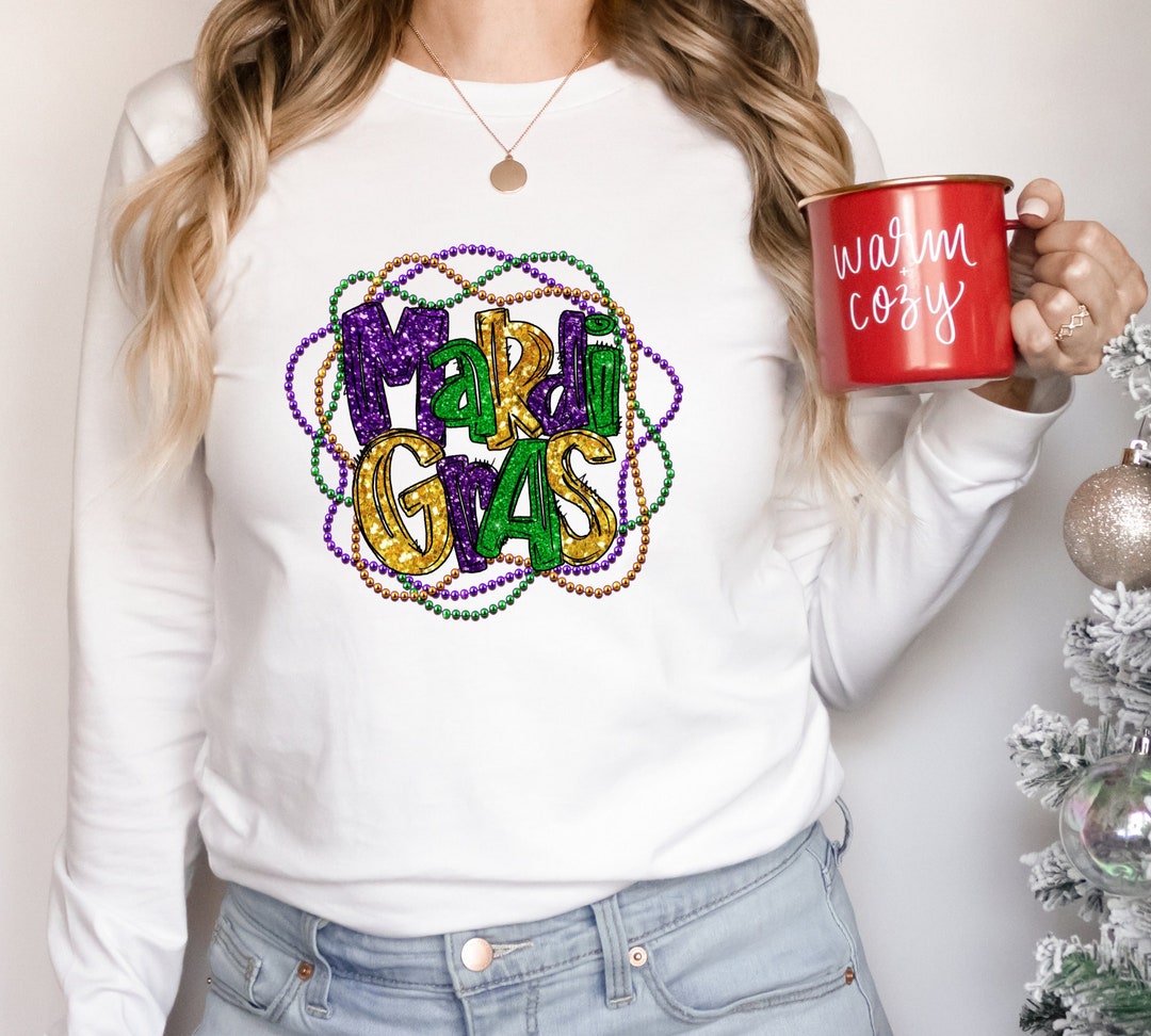 mardi gras tie dye shirts long sleeve