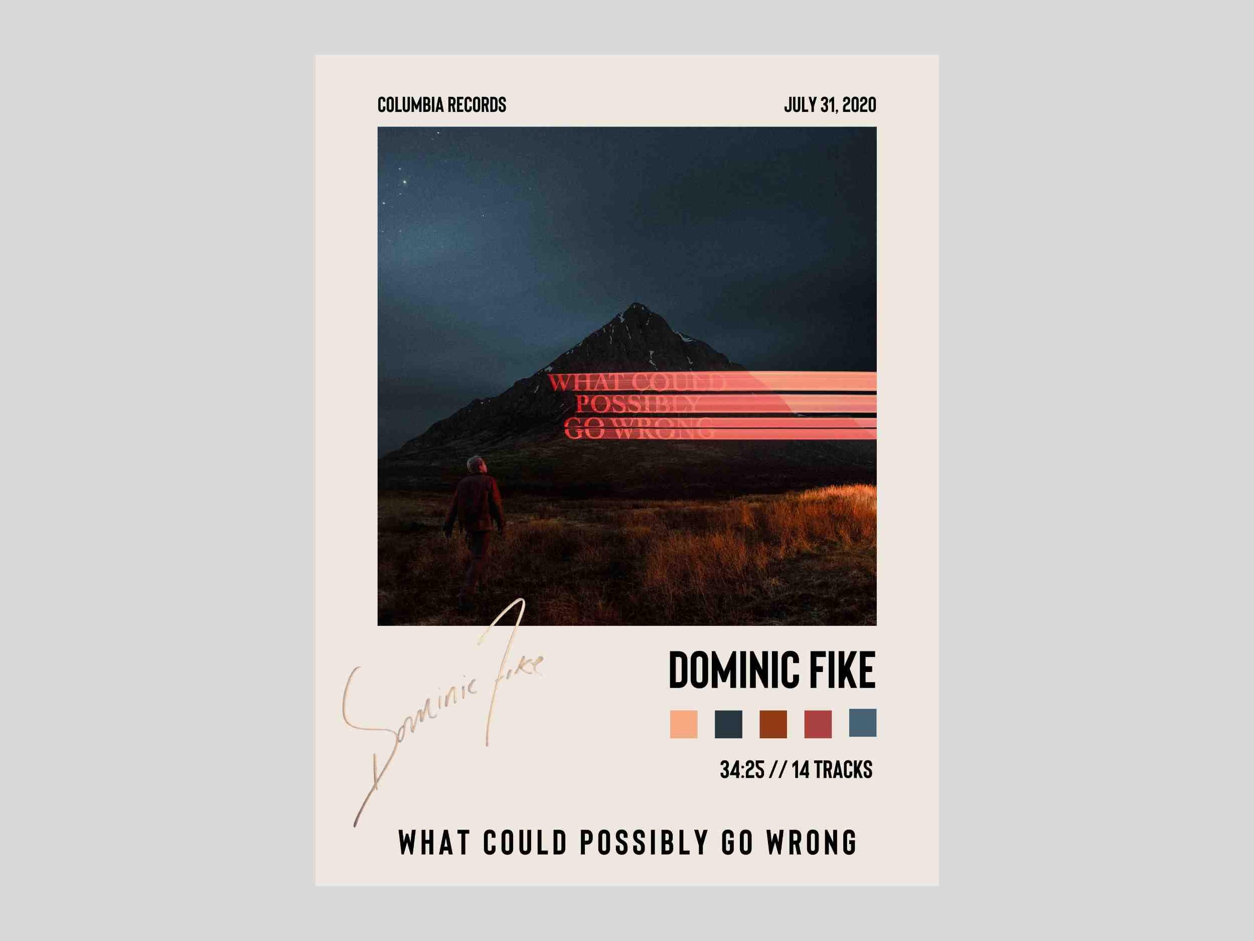 Dominic Fike - What Could Possibly Go Wrong - Album Cover Poster