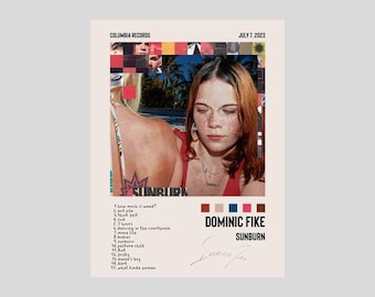 Póster de portada del álbum Sunburn de Dominic Fike (descarga digital)