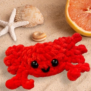 Coral The Crab No-Sew Crochet Pattern