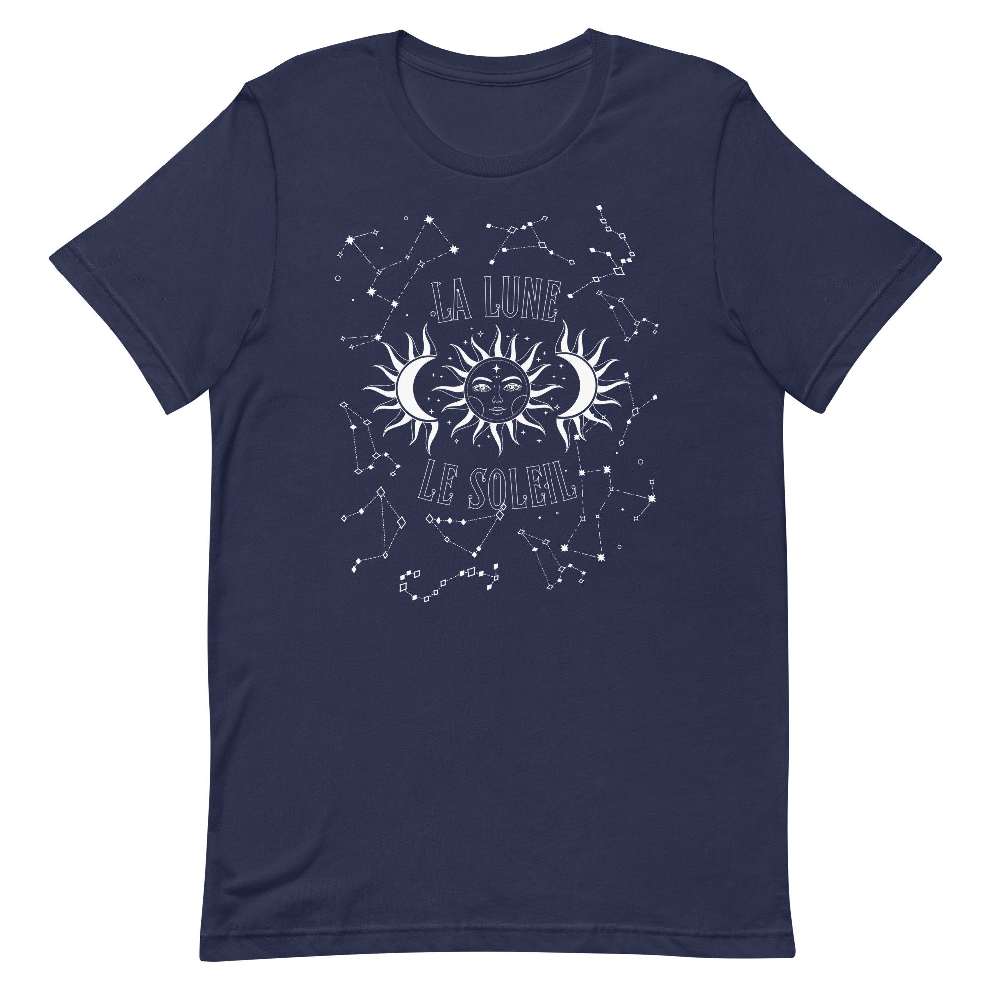 La Lune Le Soleil Shirt the Sun and Moon With Stars and