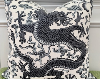 Scalamandre Chi’En Dragon Pillow Cover