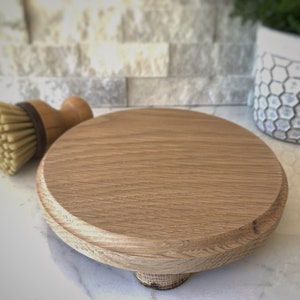 Round Soap Stand/ Wood Riser Tray/ Kitchen Stand/ Candle Holders/ Wood Riser/ Bathroom Decor
