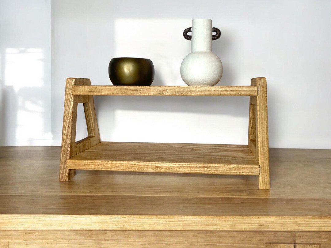 Rustic Wood Stand • Kitchen Riser • Coffee Bar • Plant Stand • Bathroom ...