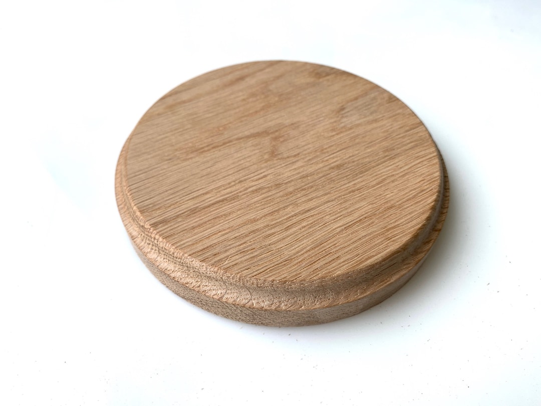 Unfinished White Oak Wood Craft Circles/ Round DIY Projects/ Plant
