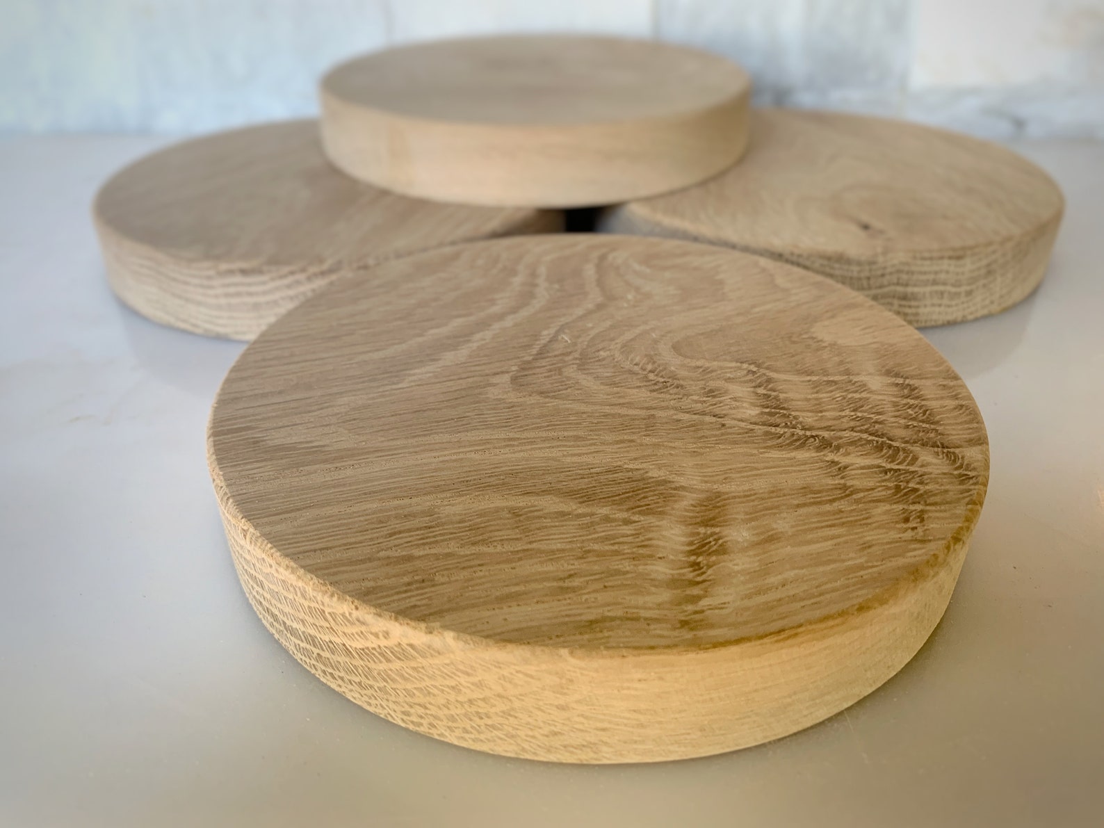 Unfinished White Oak Wood Craft Circles/ Round DIY Projects/ Etsy