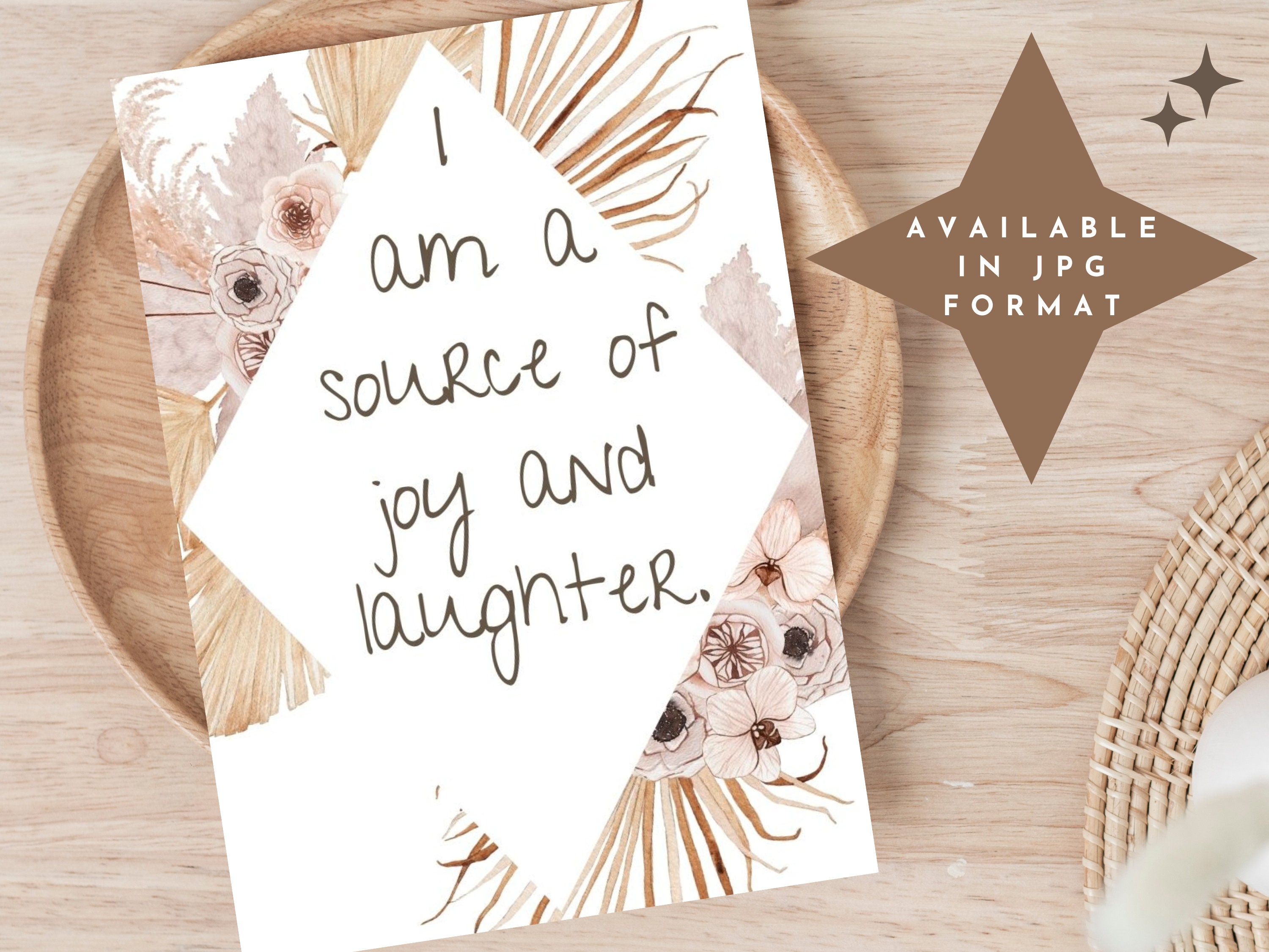 75 Printable Positive Daily Affirmation Cards, Instant Download Self ...