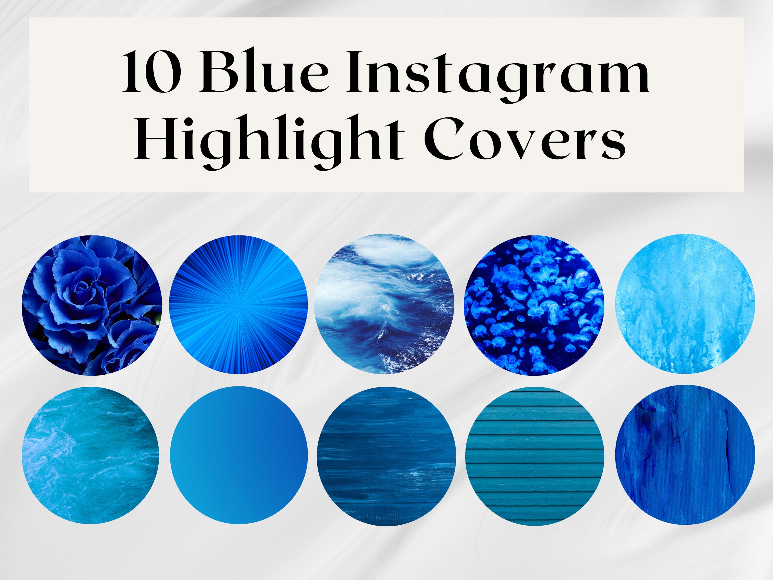 Royal Blue Instagram Story Highlight Covers / Blue Instagram Icons