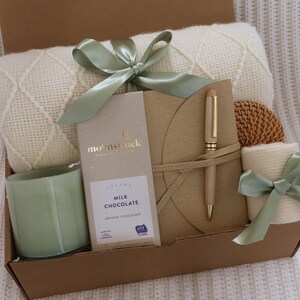 Sympathy Gift Box, Care Package For Her, Care Package, Sending Love and Hugs, Thinking of you Gift Box, Hygge Gift Box With Blanket SageCandleJournal