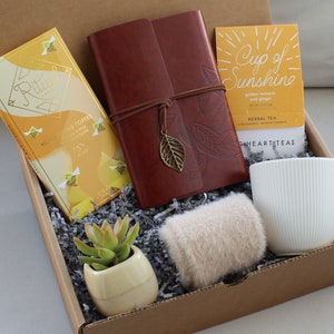 Thank You Gift Box For Men And Women, Corporate Gifting, Hygge Gift Box, Employee Appreciation Gift, Birthday Gift Basket For Dad, Friend Sunshine Journal