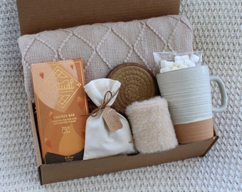 good thinking of you gifts for him Sympathy Gift Basket, Hygge Gift Box with Blanket, Sending a hug, Thinking of you, bereavement gift, Encouragement gift, Thank You, Sunshine