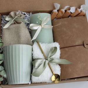 Sympathy Gift Basket, Hygge Gift Box with Blanket, Sending a hug, Thinking of you, Thank You gift, Encouragement gift GreenCandle Journal