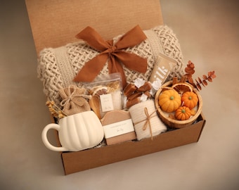 Hygge Fall Gift Box, Boo Basket, Spooky Season Gift, Cozy Fall Gift Set, Harvest Gift, Pumpkin Spice, Halloween Gifts