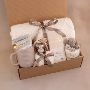 Birthday Gift Box, Cozy Spa Gift Basket for Her Hug in Jar Greish