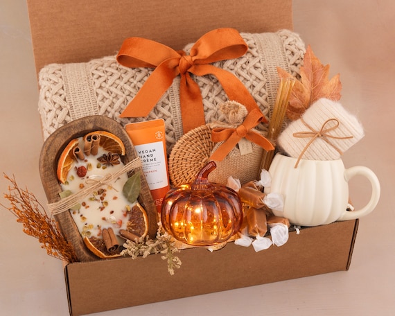 Hygge Fall Gift Box, Boo Basket, Spooky Season Gift, Cozy Fall Gift Set, Harvest Gift, Pumpkin Spice, Halloween Gifts