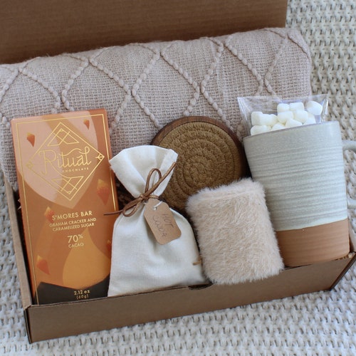 Sympathy Gift Basket Hygge Gift Box With Blanket Sending a Etsy