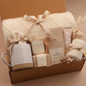 Thank you gift, thank you gift for friend, Hygge Gift Box with Blanket, thank you gift box, thank you gift mentor, teacher, coworker