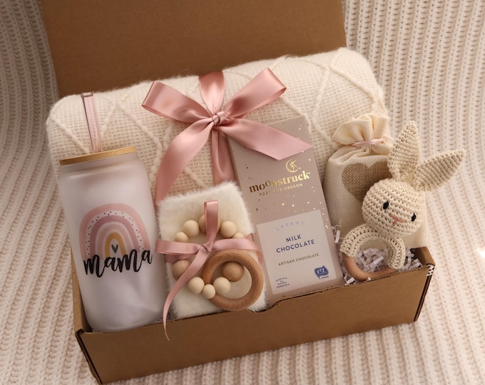 New Mom Care Package, Pregnancy Postpartum Gift Box, Mom To Be Gift, Mommy Gift Basket, Pregnancy Gift Set, New Baby Gift Set