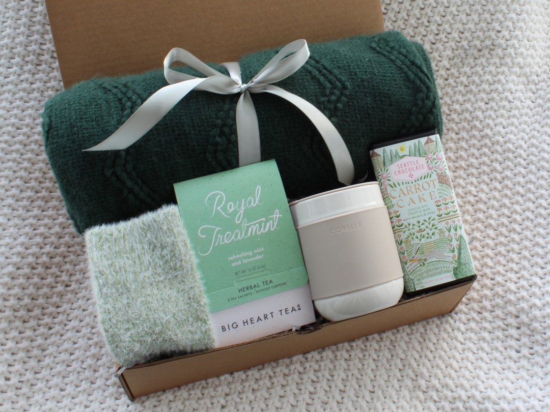 Get Well Soon Blanket Gift Box for Women and Men Care Package Etsy