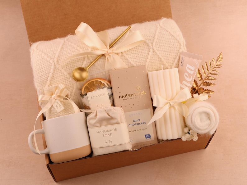 Gift Basket Get Well Care Package for Him, Care Package for Him, Surgery Care Package for Men, Thinking of You Care Package for Men Spa Blanket Classy