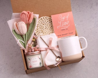 Crochet Mothers Day Gift box, Mothers Day Gift From Daughter, Gift For Mom, Best Mom Ever, Mothers Day Gift basket, Care Package for Mom