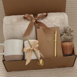 Get Well Soon Blanket Gift Box For Women and Men, Care Package For Her or Him, Thinking Of You, Sympathy, Surgery Recovery, Tea Basket afbeelding 10