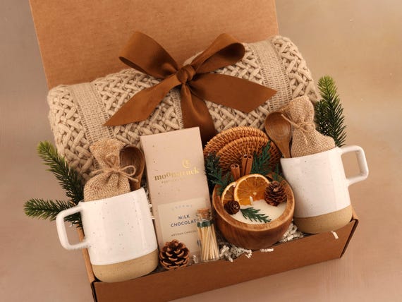 Thank You Gift Box For Men And Women, Corporate Gifting, Hygge Gift Box, Employee Appreciation Gift, Birthday Gift Basket For Dad, Friend