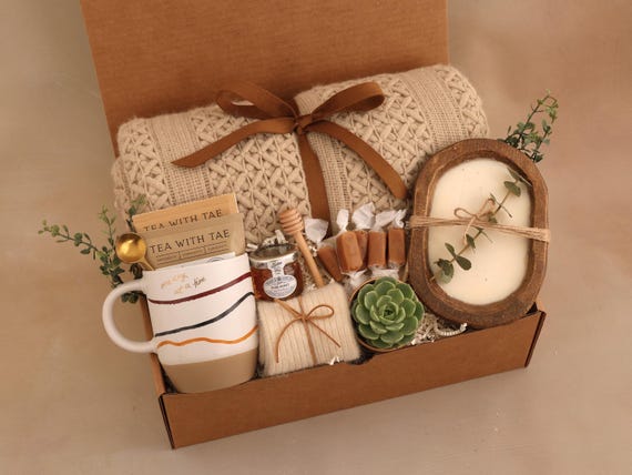 Thank you gift, thank you gift for friend, Hygge Gift Box with Blanket, thank you gift box, thank you gift mentor, teacher, coworker