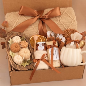 Pensando en ti, Caja de regalo de suculentas, Te extraño, Caja de regalo de amistad, Paquete de cariño, Regalo para demostrar que piensas en mí Fall Brown Pumpkin