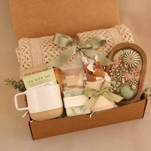 Gift Basket Get Well Care Package for Him, Care Package for Him, Surgery Care Package for Men, Thinking of You Care Package for Men BrownGreenWoodCandle