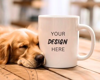 Coffee Mug Mockup 11 oz Pet Parent Cup Dog Mom Mug Dog Lover Cup Dog Parent White Ceramic Mug Mockup Holiday JPG PNG Blank White Ceramic Mug