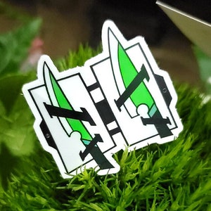 Green Kit Sticker - Water Resistant Green Matte Vinyl Sticker